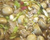 A picture of step 3 of Beefy, Mushroom, Vegetable Soup.