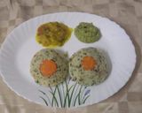 A picture of step 2 of Sooji Idli/ Semolina Idli.