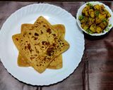 A picture of step 7 of Ajwain paratha.