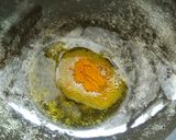 A picture of step 1 of Spicy egg sunrise.