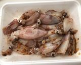 A picture of step 1 of Exotic Spicy! Calamari Fritters.