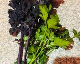 A picture of step 2 of Organic Home Grown Cauliflower and Greens Salad.