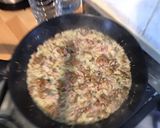 Une image de l'étape 11 de Trio de pâtes aux girolles, pancetta, emmental et persil (pasta cheese).