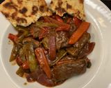 A picture of step 5 of Oriental Pepper Steak.