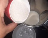 A picture of step 3 of Almond milk shake.
