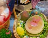 Hình bước làm 3 của món Rau câu Easter và chậu hoa xương rồng 🌵