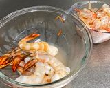 A picture of step 1 of Japanese Shrimp Fry and Miso Soup.