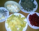 A picture of step 1 of Sig's Salad with Beef.
