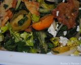 A picture of step 16 of Fattush salad.
