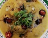 A picture of step 3 of Gosht daal.