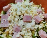 Foto del paso 7 de la receta: Repollitos de Bruselas con salsa blanca y jamón (en cazuelas)