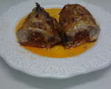 Foto del paso 3 de la receta: Delicia de pollo, sobrasada Mallorquina, queso y miel de flores al vino de Rueda