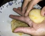 A picture of step 1 of Aloo tikki chat.