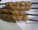 A picture of step 4 of Seekh Kabab Masala.