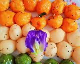 तिरंगा सूजी बॉल्स रेसिपी चरण 6 फोटो