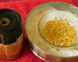 A picture of step 1 of Paruppu billai.