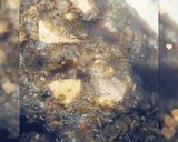 A picture of step 10 of Palak ghosht.