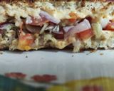 वेज पिज़्ज़ा सैंडविच (Veg Pizza sandwich recipe in hindi) रेसिपी चरण 4 फोटो
