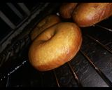 A picture of step 2 of Doughnut coated in sugar.