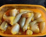 A picture of step 1 of Bombil Masala.