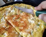 A picture of step 7 of No egg omelet...for veggies.