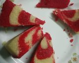 A picture of step 7 of Egg less Zebra Cake.