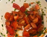 A picture of step 3 of Harissa cod with spiced cauliflower and salsa.