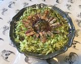 Une image de l'étape 7 de Salade de courgettes râpées aux sardines,oignon rouge et algues.