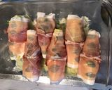 Une image de l'étape 7 de Courgettes blanches sauce crème au jambon cru,burrata di puglia et basilic.