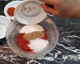 A picture of step 3 of Lal Aloo.