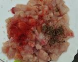 A picture of step 3 of Nutty lemony cabbage roll in green sauce.
