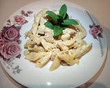 A picture of step 6 of Creamy chicken pasta.