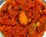 A picture of step 5 of Carrot halwa with jaggery no milk no milk product.