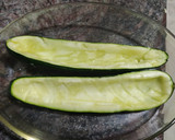 Foto del paso 3 de la receta: Calabacín relleno al horno con cebolla caramelizada
