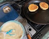 Foto del paso 3 de la receta: Hot cakes japoneses (con avena 🌾) / Fluffy japanese soufflé pancakes / #recipejapanese