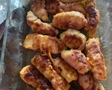 Baconbe tekert csirkemell sajtszósszal recept fázis 3 fotója