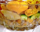 A picture of step 8 of Mix plate chaat.