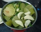 A picture of step 4 of Amla and coriander chutney.