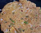 A picture of step 6 of # Thalipeeth.