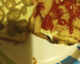 A picture of step 2 of Jalapeno Burger with Fries Sandwich.