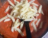 A picture of step 7 of Valentines Pink Pasta.