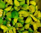 A picture of step 1 of Spiny gourd sabzi.