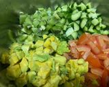 A picture of step 1 of Avocado creamy salad.