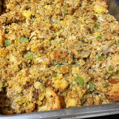 Old Fashion Chicken and Cornbread Dressing