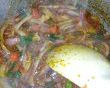 A picture of step 2 of Fried yam and pepper sauce.