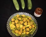 A picture of step 10 of Soya Chunks Ridge Gourd Curry.
