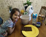 A picture of step 1 of Chocolate Ice Cream.