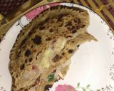 A picture of step 4 of Sweet Banana tutti frutti parantha.