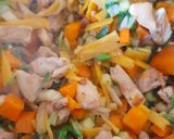 A picture of step 3 of Mild Thai green curry.