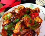 A picture of step 4 of Chilli Paneer.